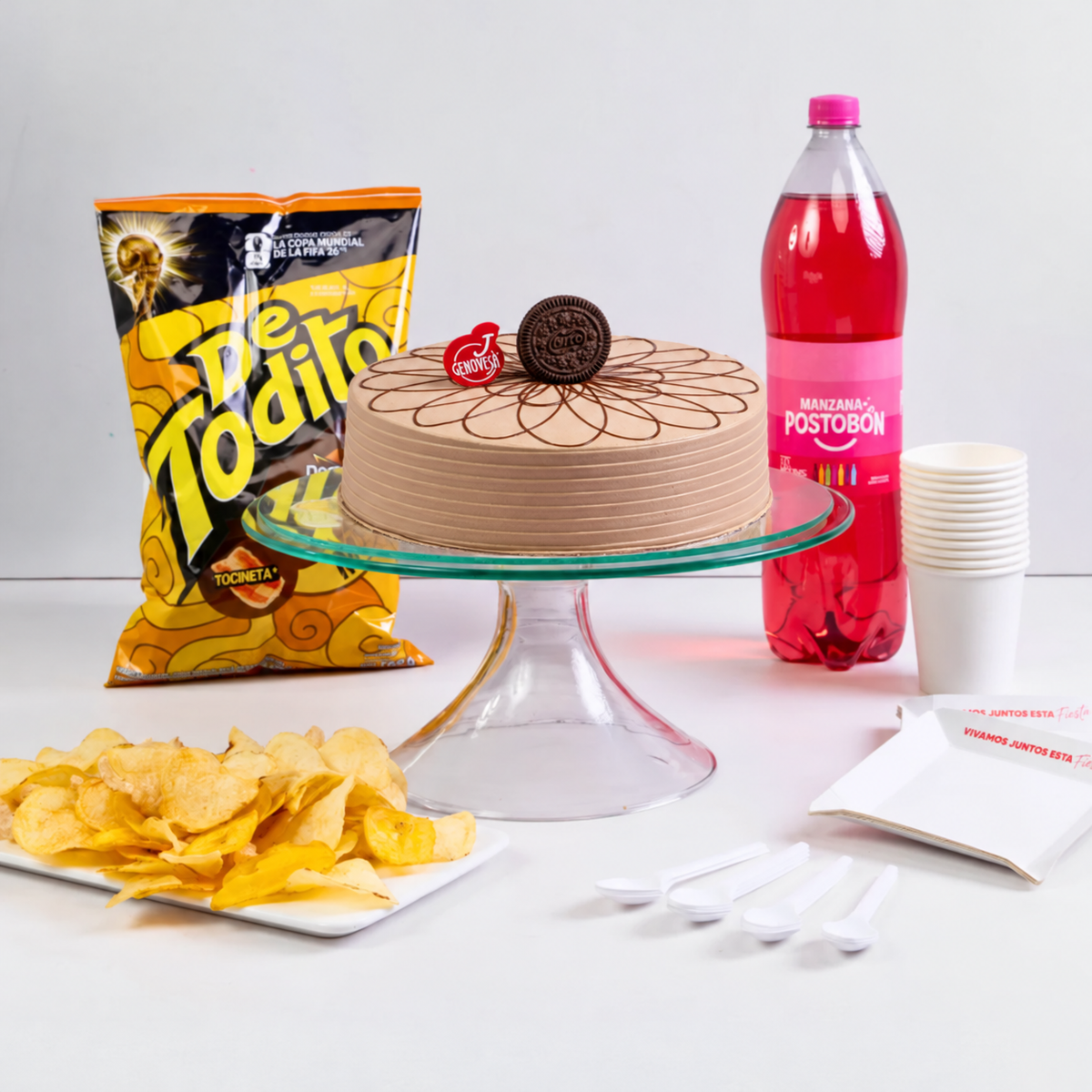 GENOVESA CHOCOLATOSA MEDIANA + COMBO FIESTA
