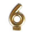 VELA NÚMERO DORADA 6 (UNIDAD)