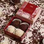 TRUFAS DE CHOCOLATE Y COCO x 4