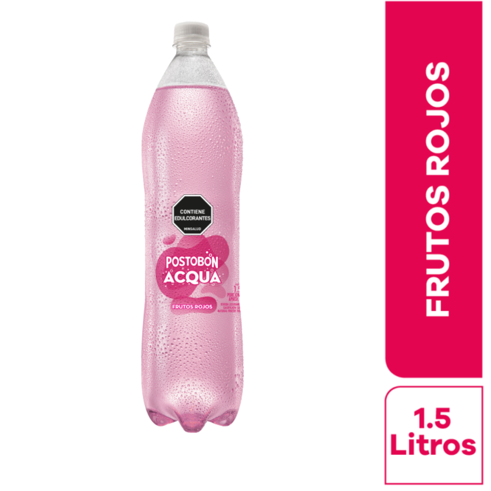 GASEOSA 1.5 L ACQUA FRUTOS ROJOS